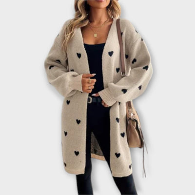 Julia - Heart Pattern Cardigan