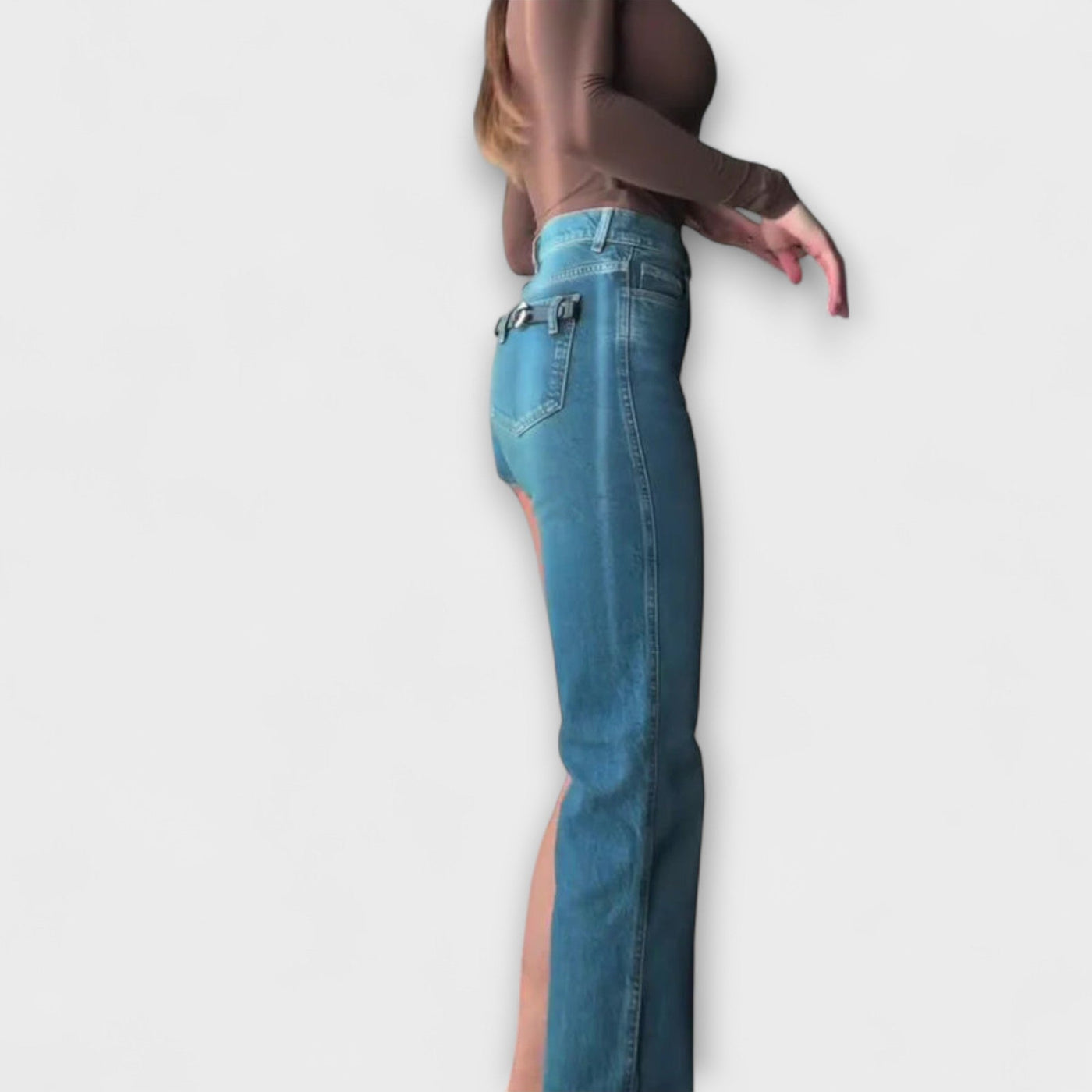 Astra - Short en Jean Asymétrique