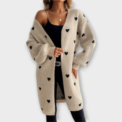 Julia - Heart Pattern Cardigan
