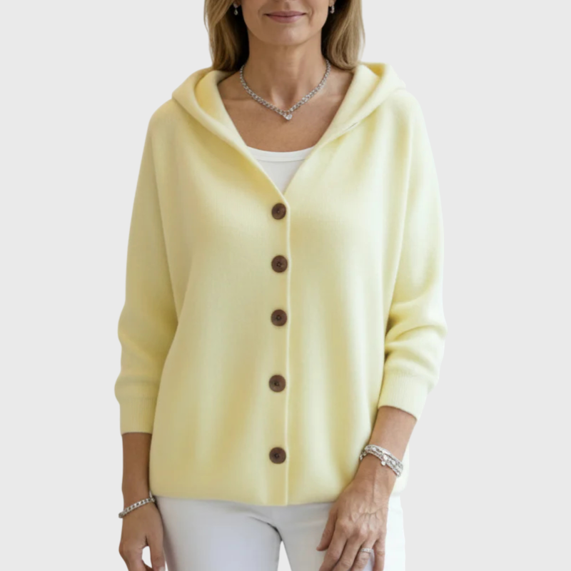 Flower - Hooded Cardigan