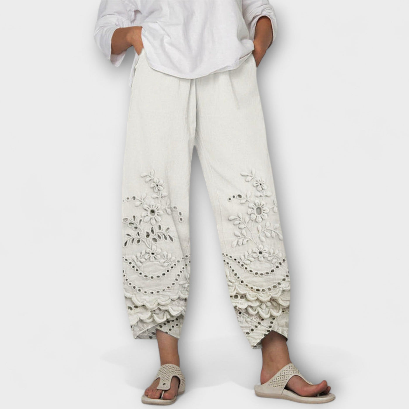 Chloe – Pantalon en Dentelle Imprimé