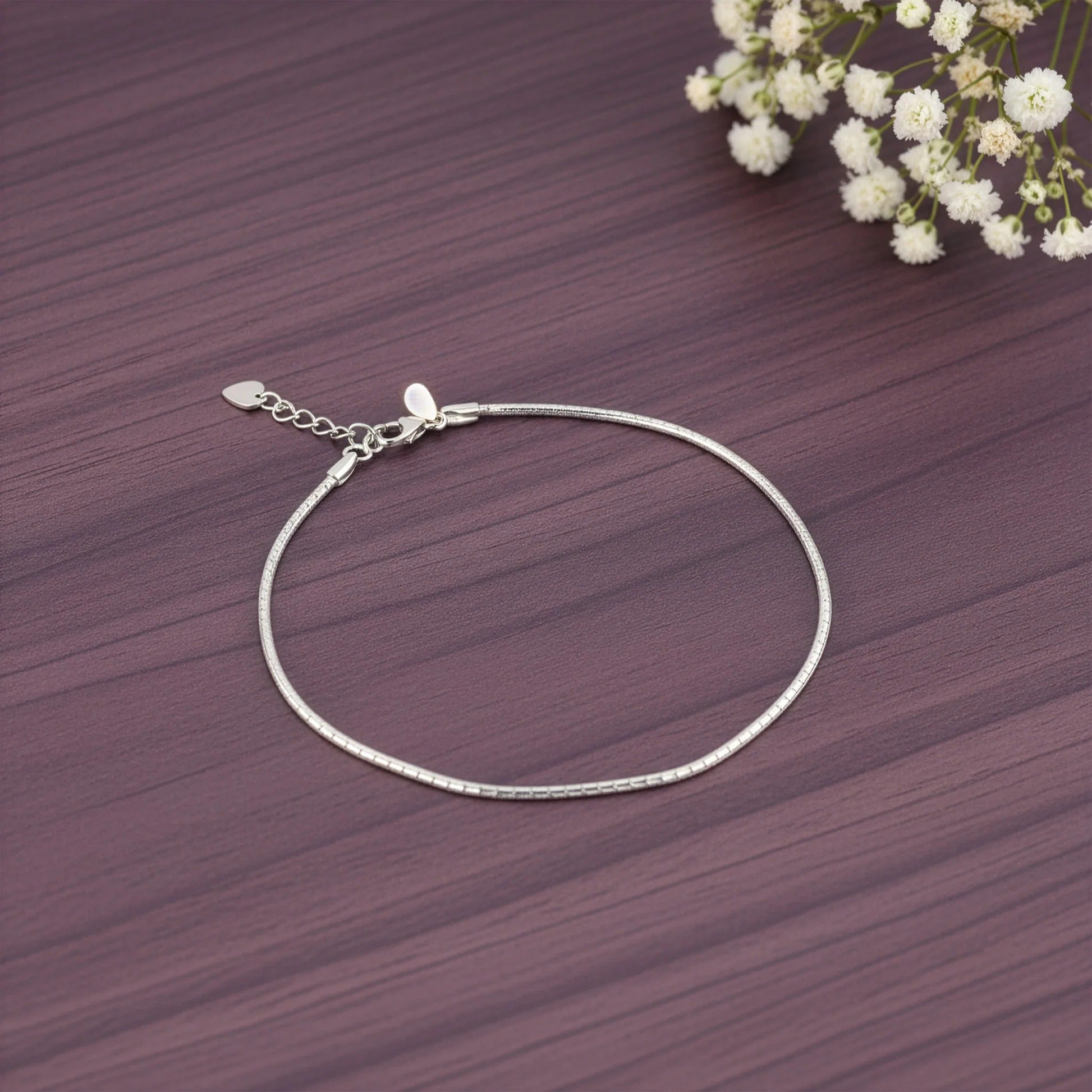 Silver Classy Anklet