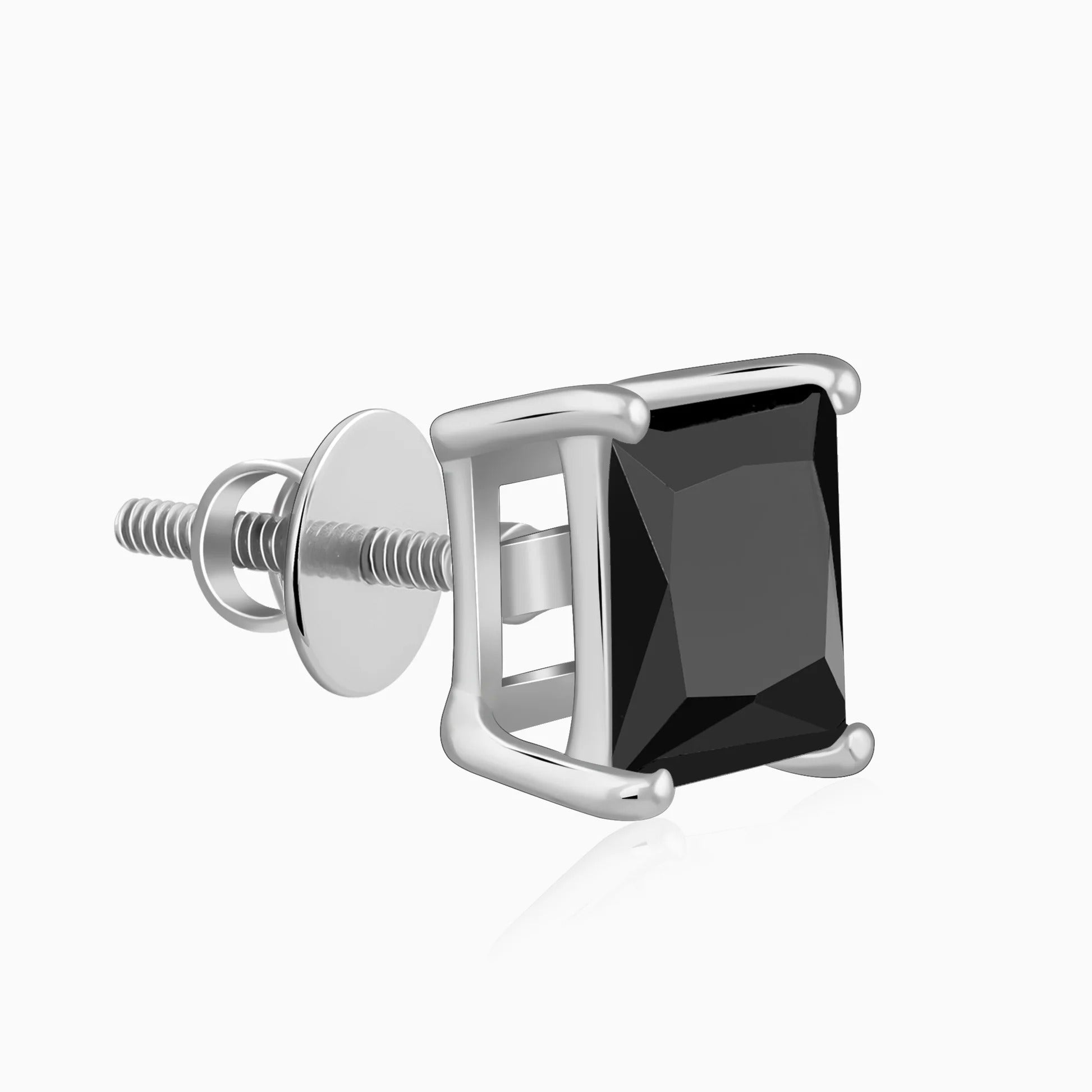 Silver Black Shadow Stud For Him